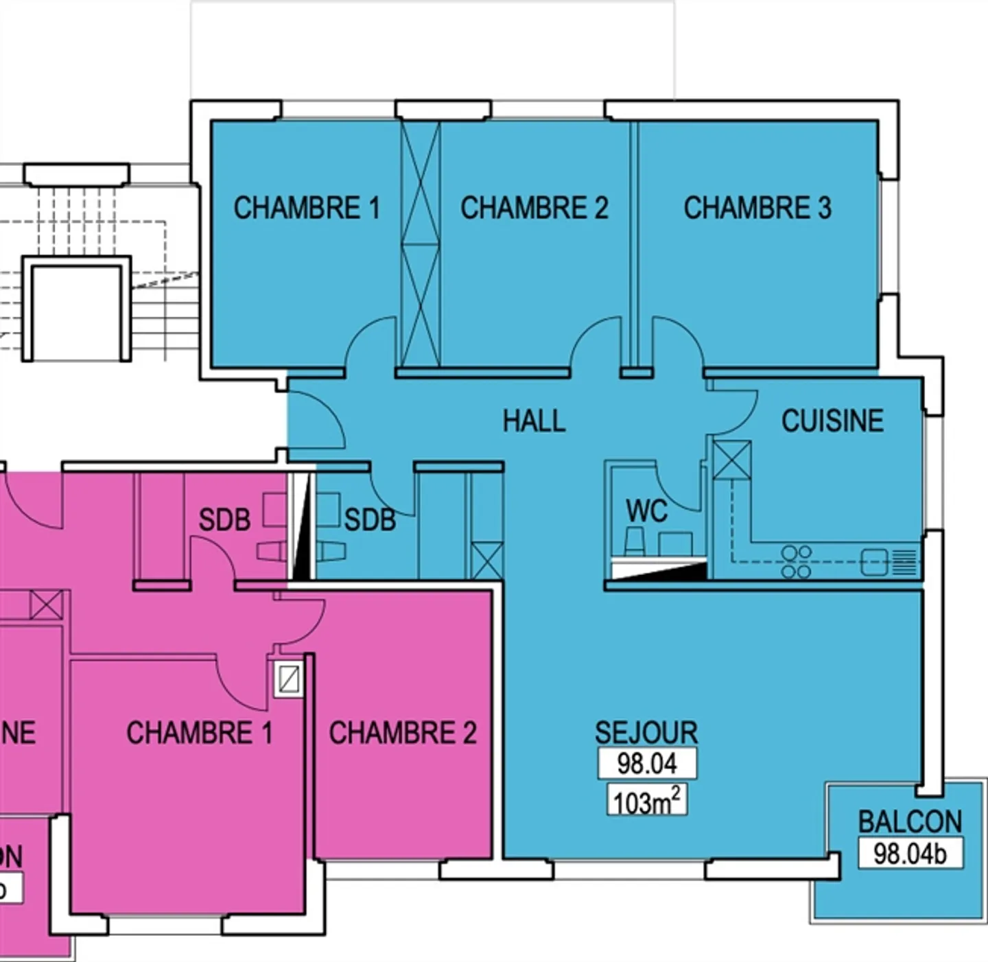 "In Tafers 500 m from the HFR apartments of 4.5 + underground garage" - Photo 1 of 1