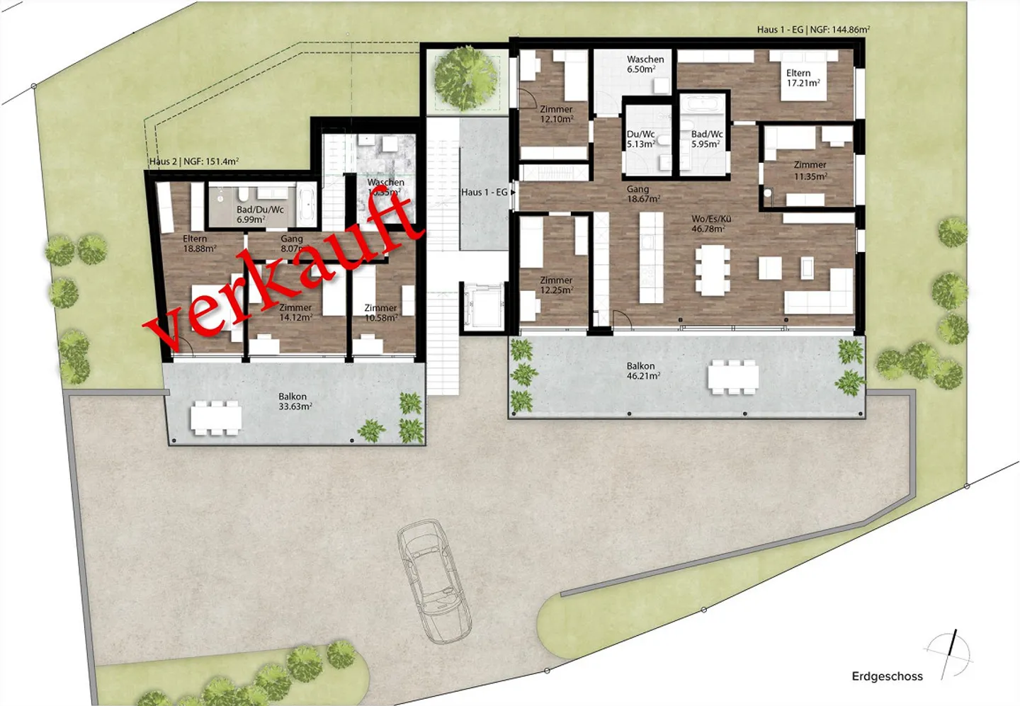 Exclusive 5.5-room terraced house with panoramic views - Photo 13 of 13