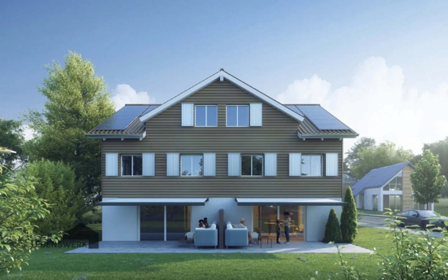 RISERVATO - NUOVA COSTRUZIONE: Casa bifamiliare A con cantina, carport e giardino, Illighausen - Foto 3 di 7