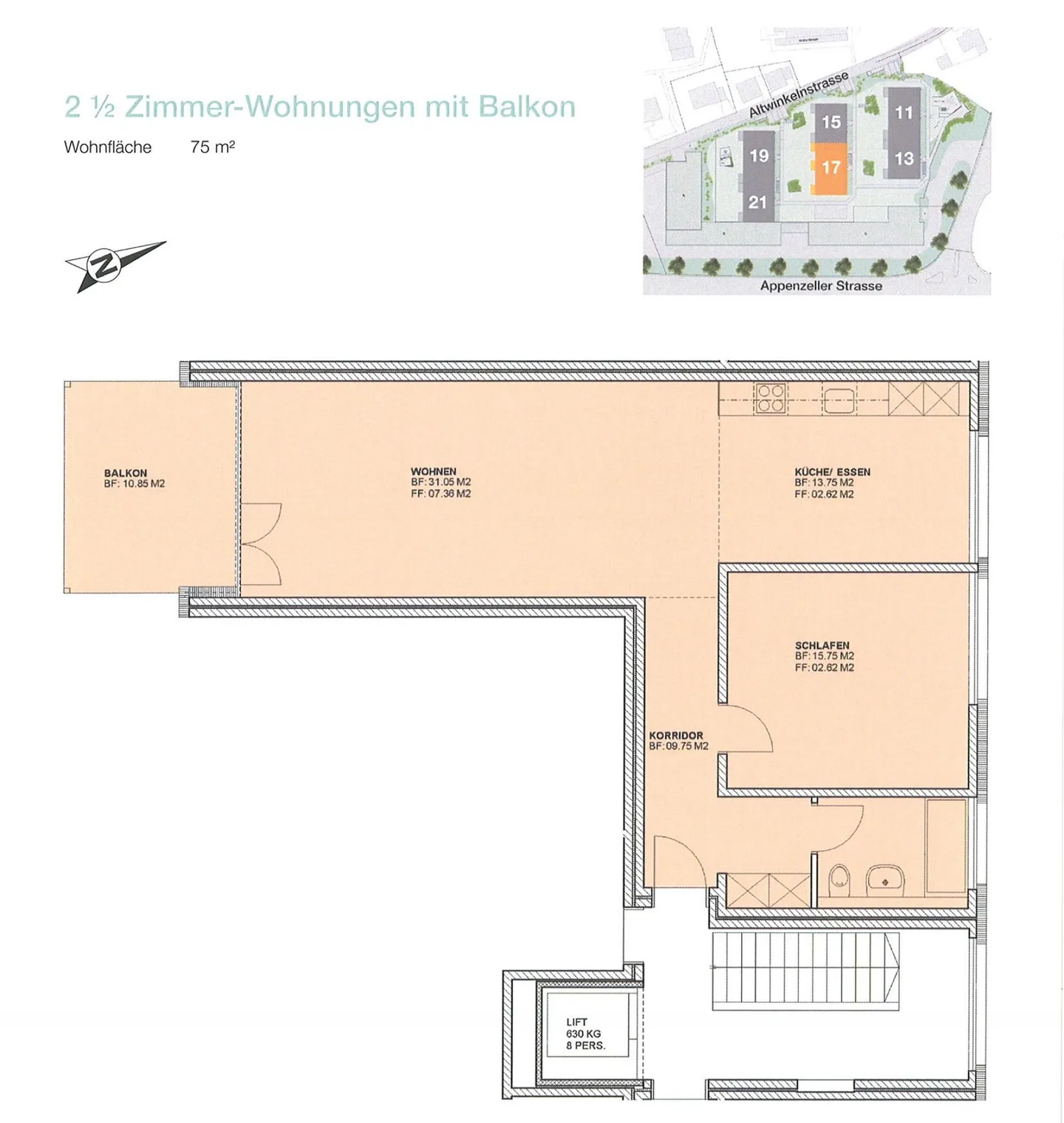 Charmante Wohnung in St. Gallen - Foto 9 von 9