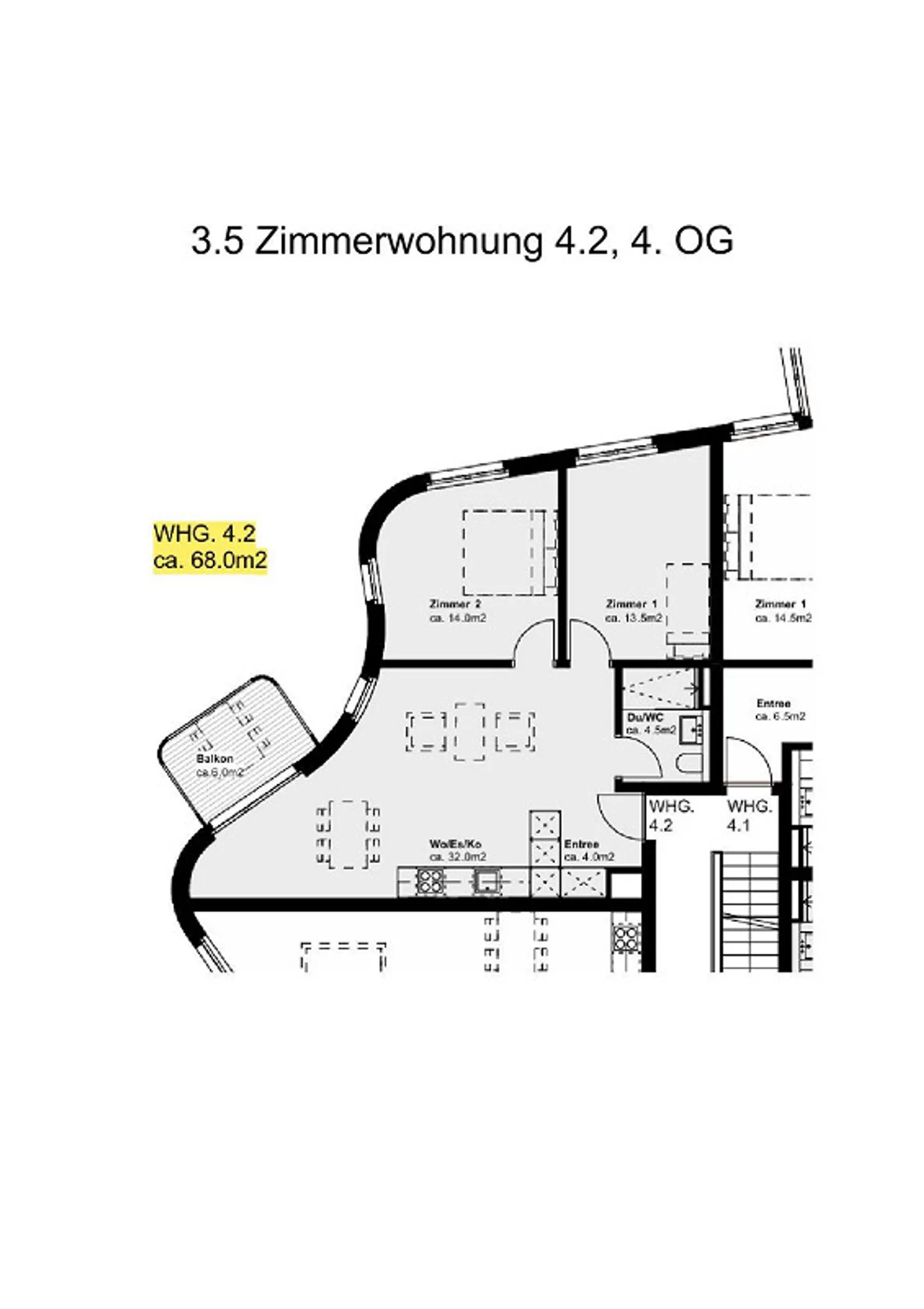 Modernes Apartment in Zürich-Oerlikon - Foto 7 von 9
