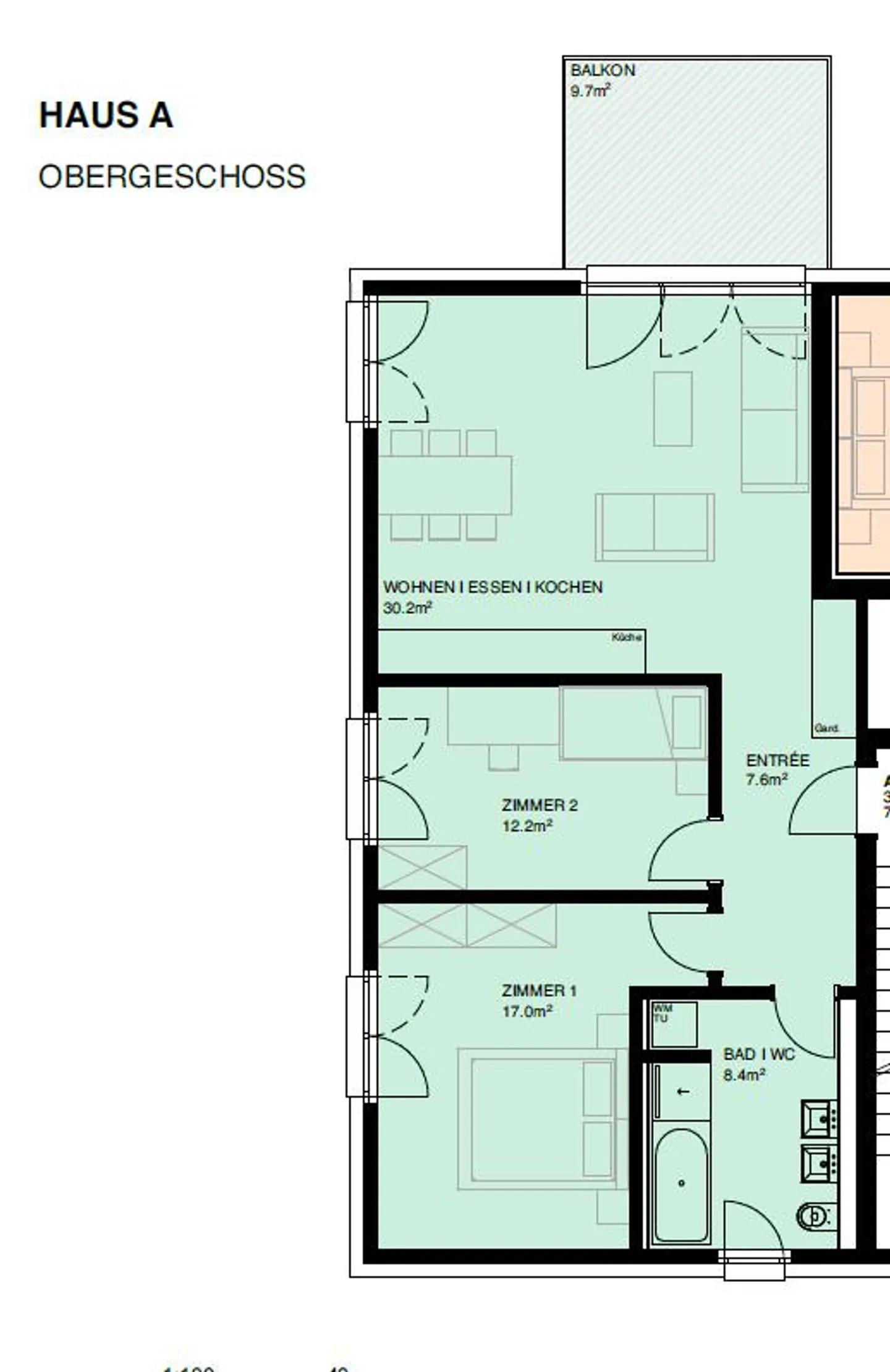 3.5 Room New Apartment! Modern, Central and in the Green! - Photo 10 of 10