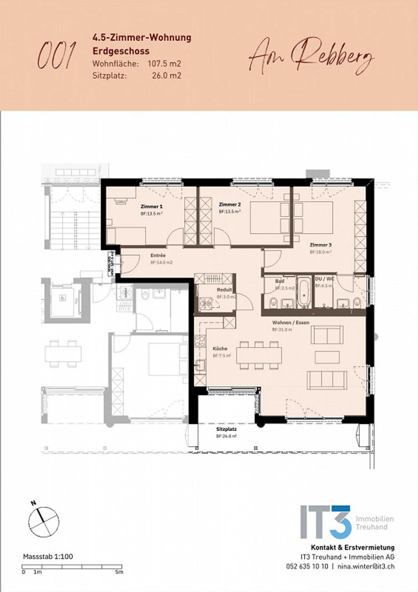 Appartement 4.5 pièces à Rafz - Photo 9 sur 10