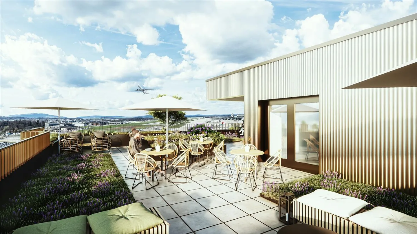 Votre emplacement d'entreprise avec des bureaux et des espaces de production et une vue sur le croisement des pistes - Photo 4 sur 5