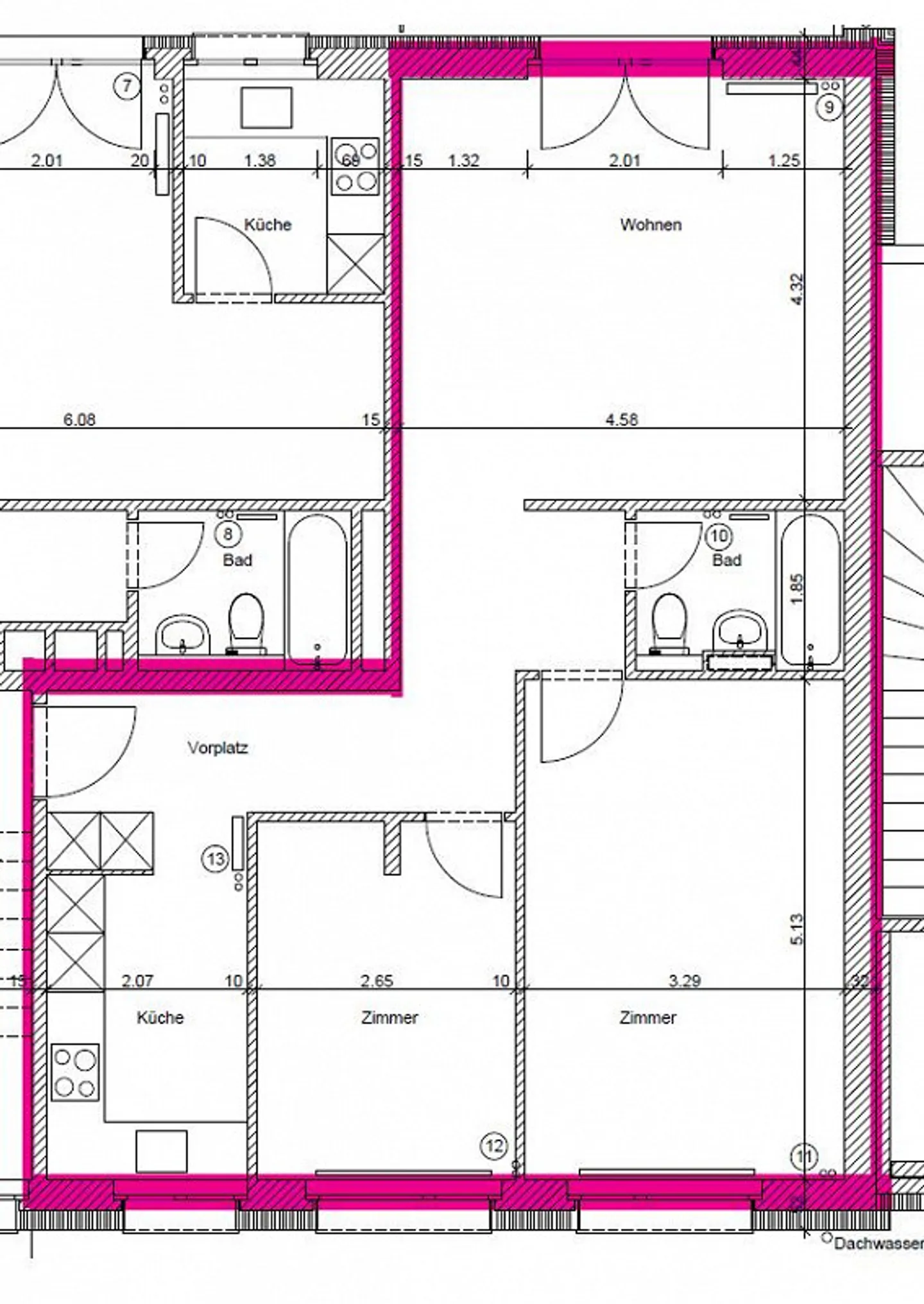 Gemütliche Wohnung mit Balkon in Zürich - Foto 9 von 9