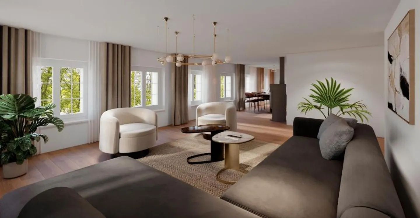 Appartement spacieux de 4,5 pièces avec balcon (étage supérieur restant) - Photo 1 sur 6