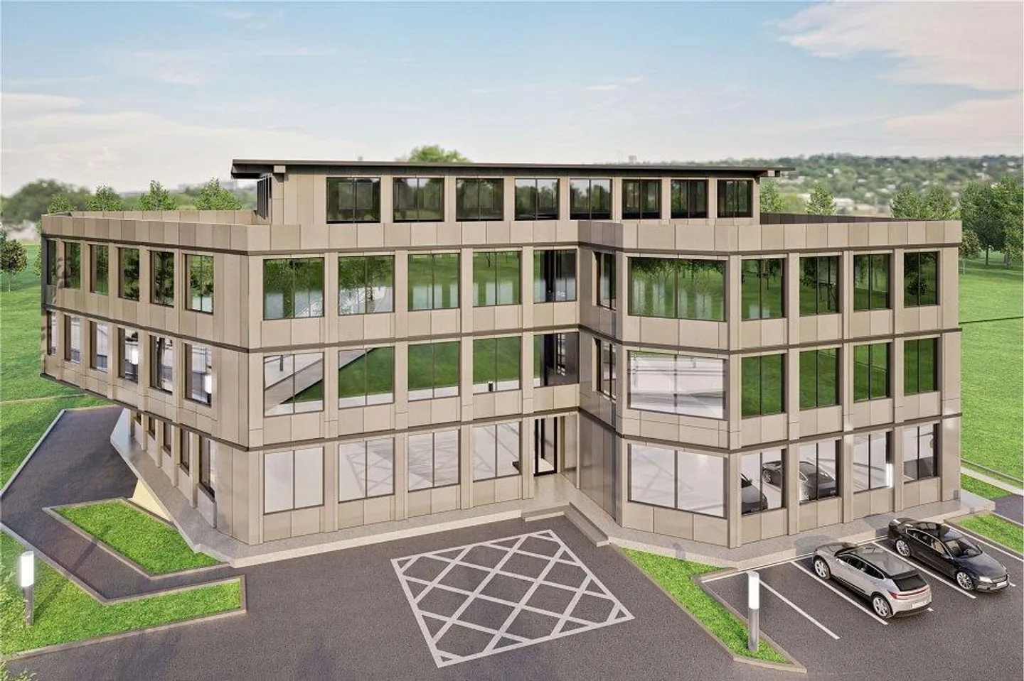 Moderno, rappresentativo, ben posizionato: Nuovo edificio per uffici/commerciale a Fällanden - Foto 2 di 5