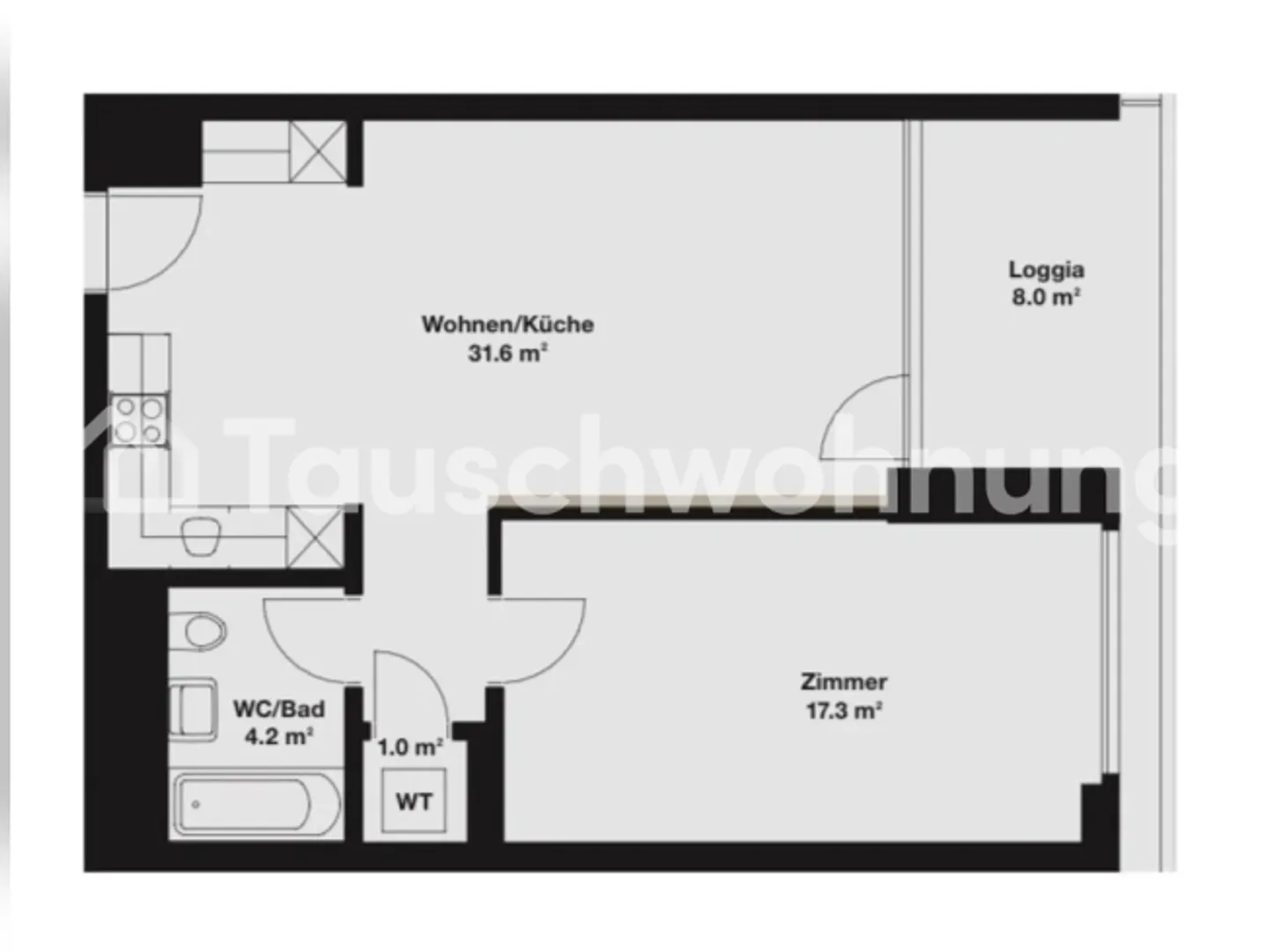 Modernes 2.5-Zimmer-Apartment - Foto 1 von 1