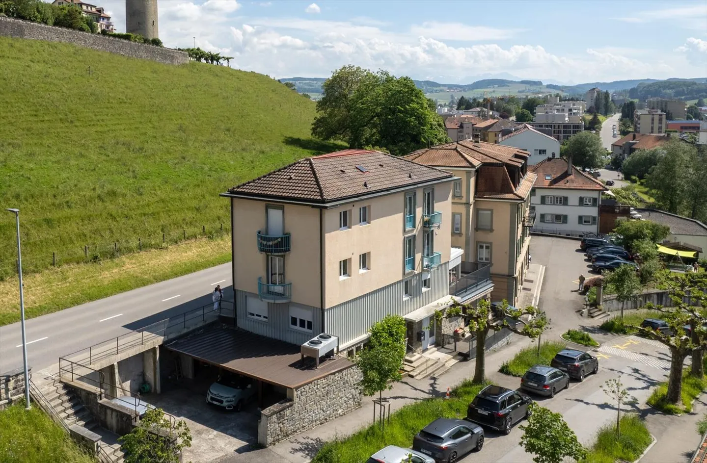 Studio au sous-sol avec terrasse à Romont - Photo 2 sur 4
