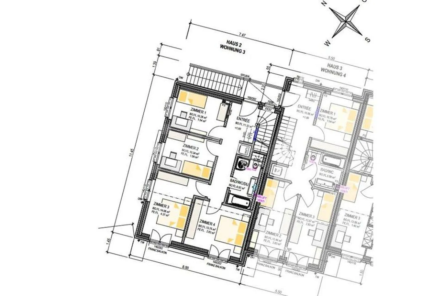 6.5-Zimmer Eigentumswohnung im Neubauprojekt "Smiledörfli Wydum Rorbas" - Haus 2 - Foto 10 von 13