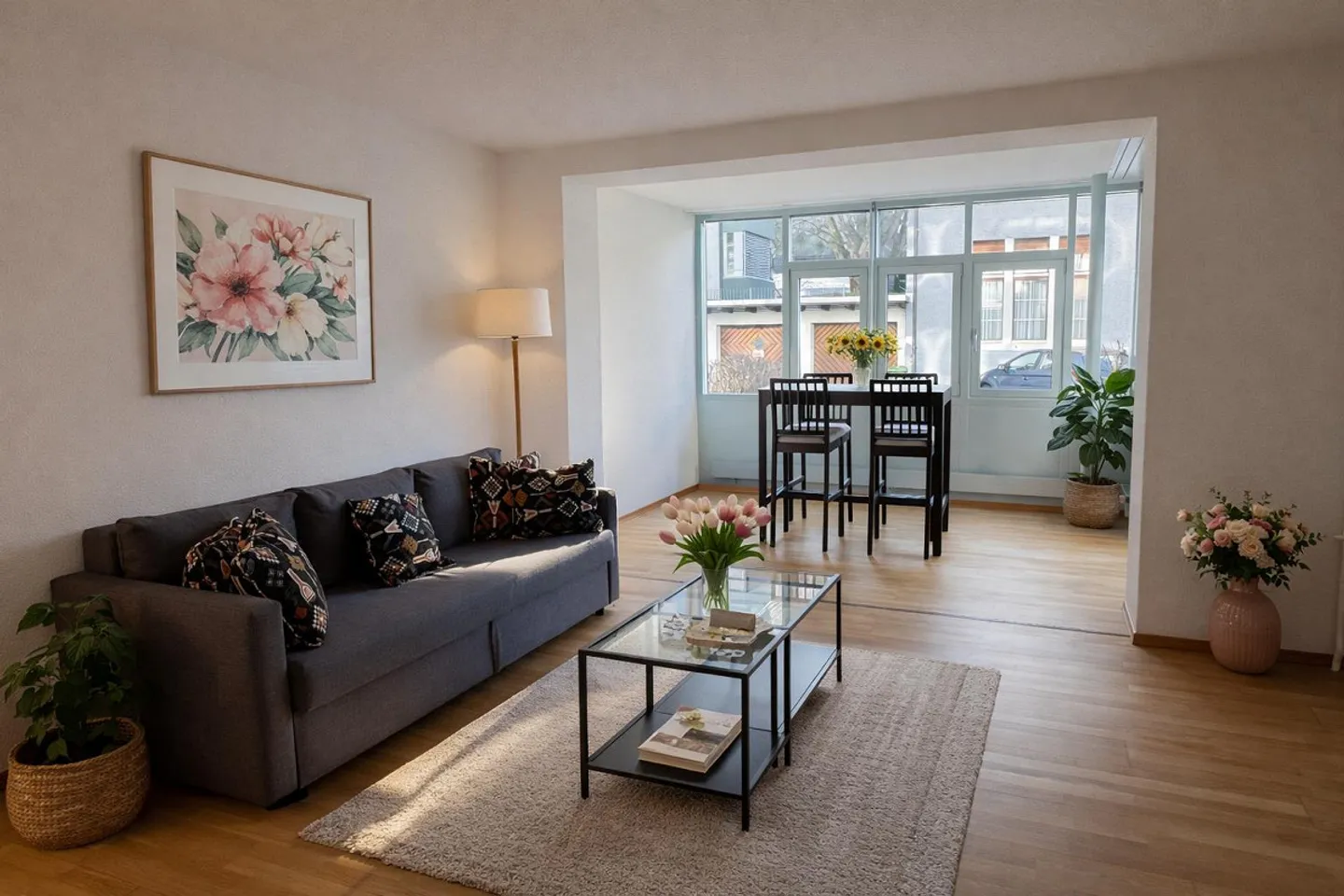 6.5-room apartment / individual furnished rooms for rent - Photo 4 of 9