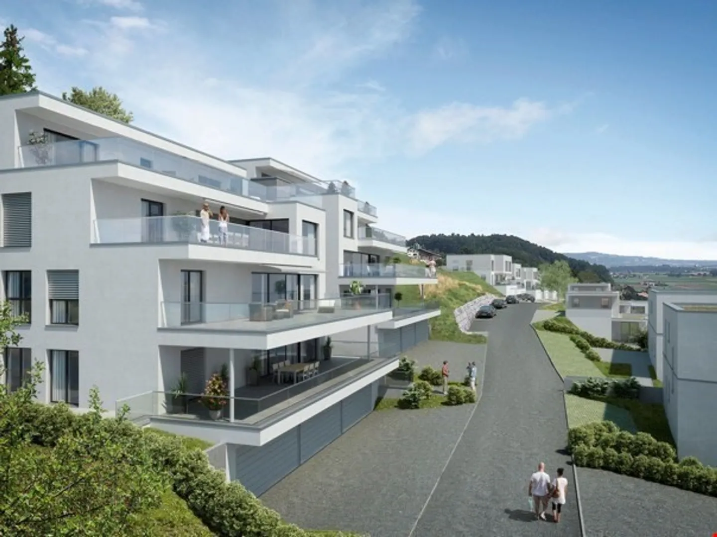Moderno appartamento con terrazza di 4,5 stanze con vista panoramica a Wauwil - Foto 1 di 12