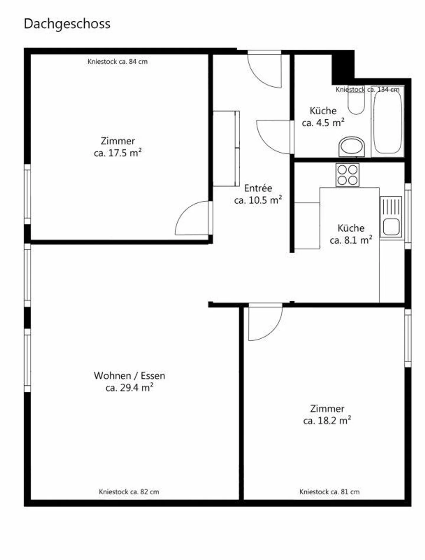 Charming 3.5-room attic apartment with spacious garden area - Photo 17 of 18