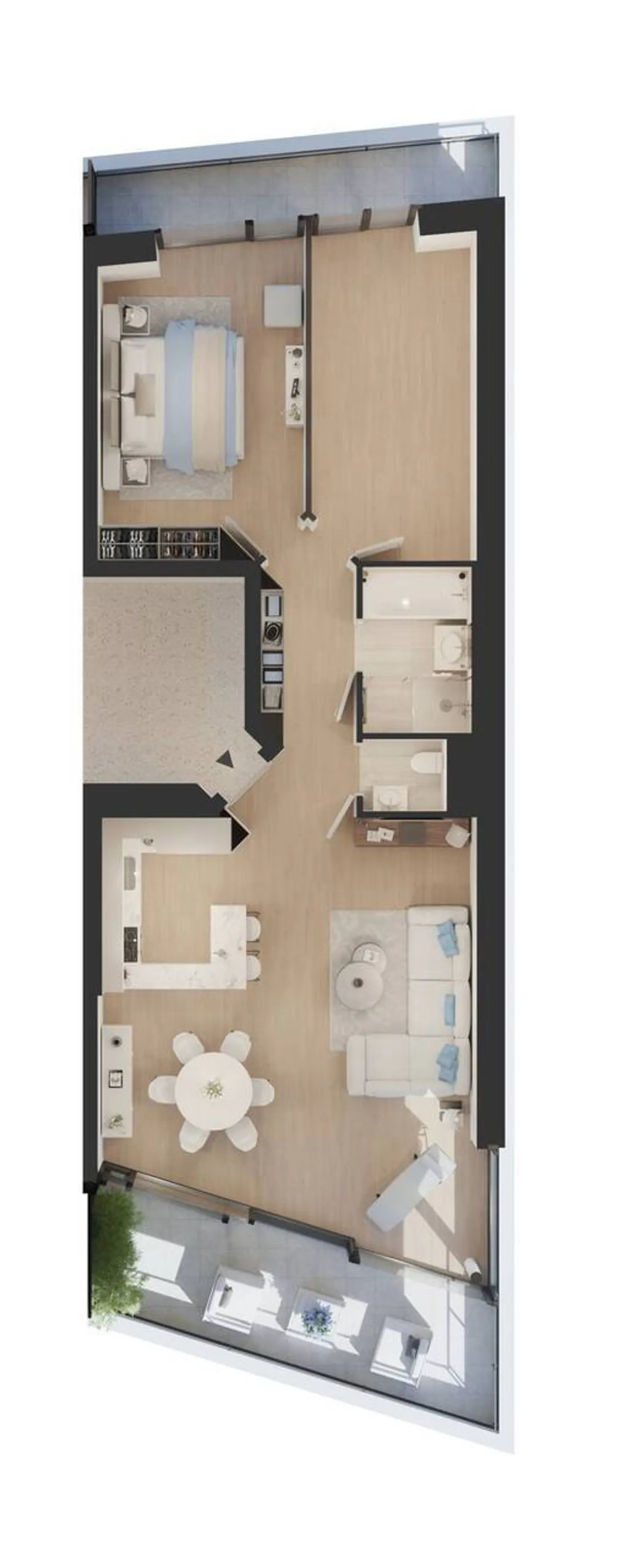 New promotion: 3.5-room apartment with covered balconies - Photo 12 of 13