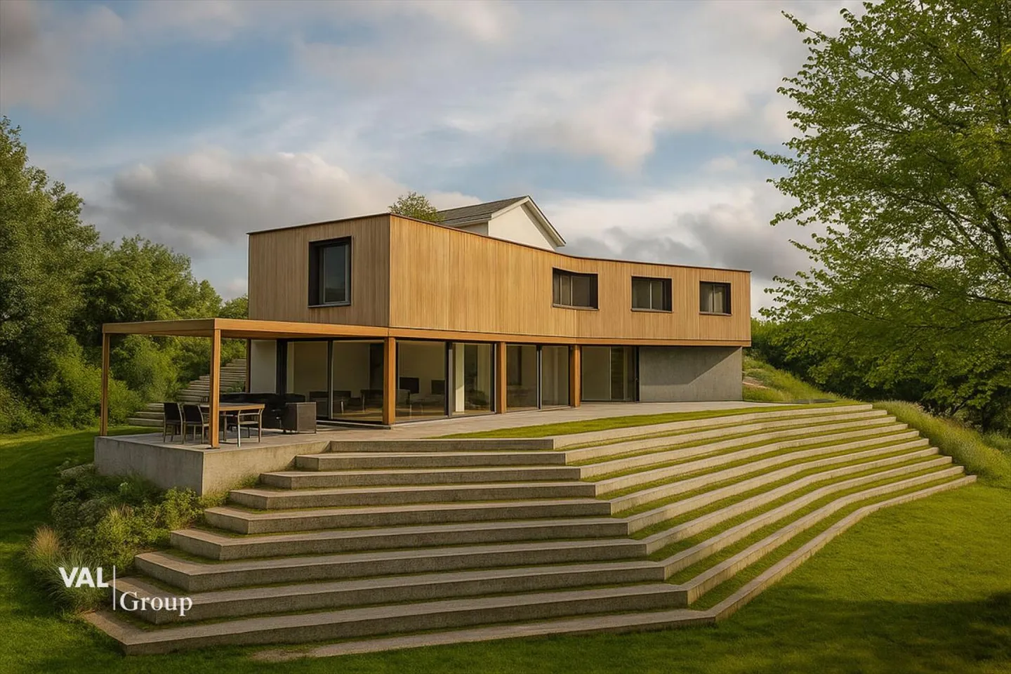 Building land with approved single-family house in an exclusive, elevated location - Photo 1 of 10