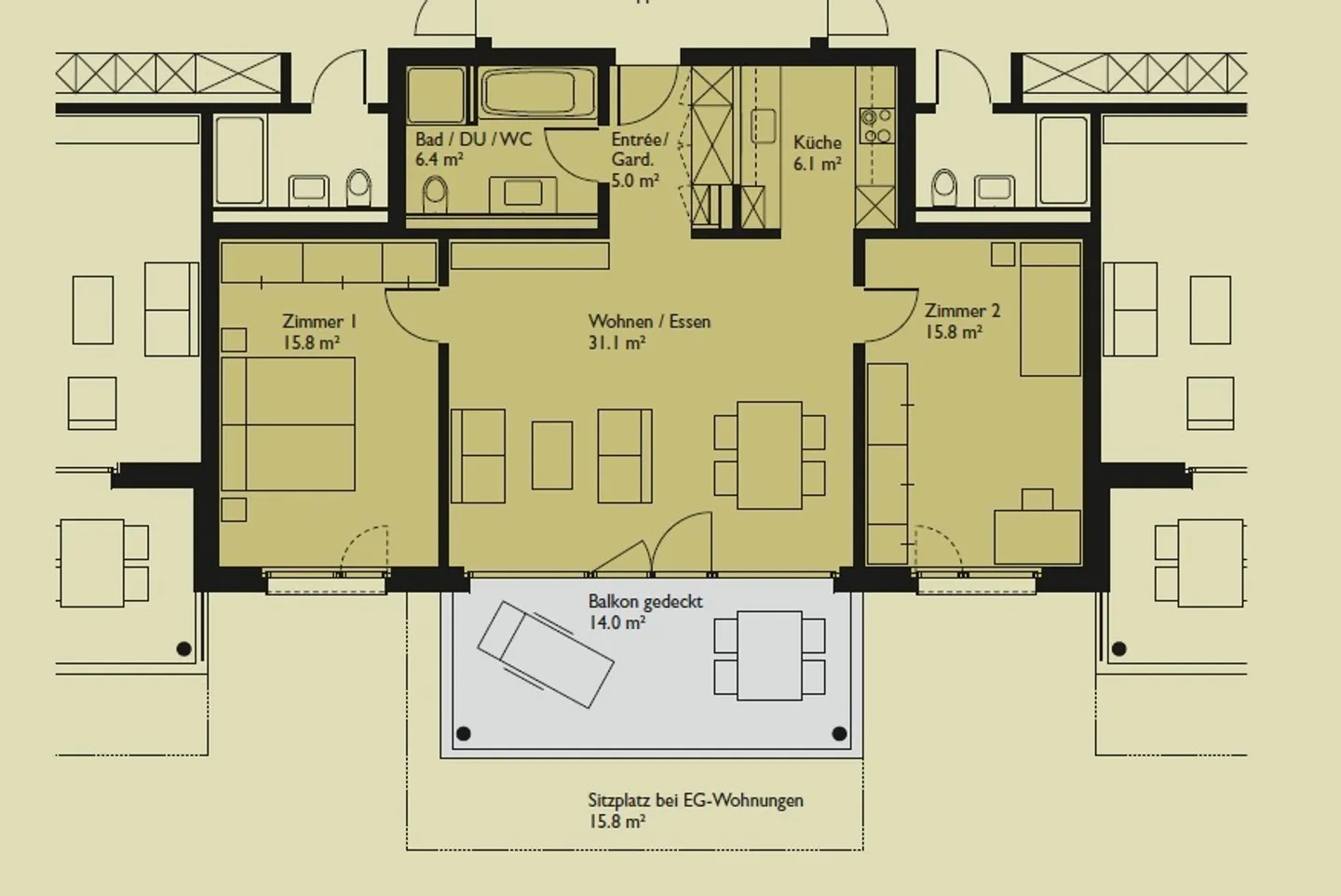 Appartamento moderno 3,5 stanze - Foto 10 di 10