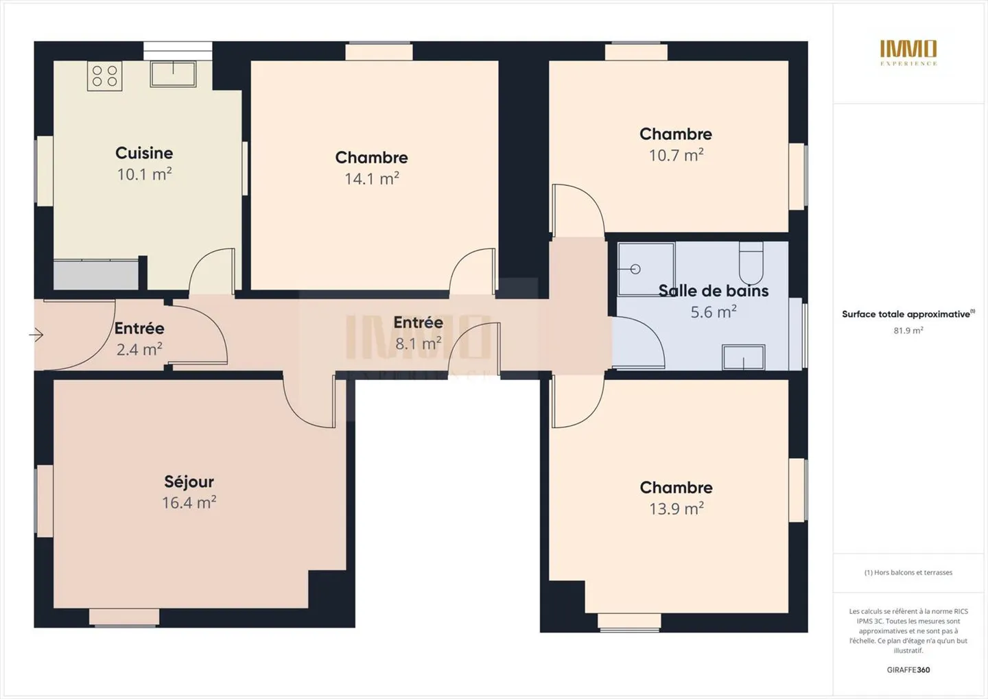 Charming apartment with 4.5 rooms in Bourg-Saint-Pierre - Photo 9 of 9