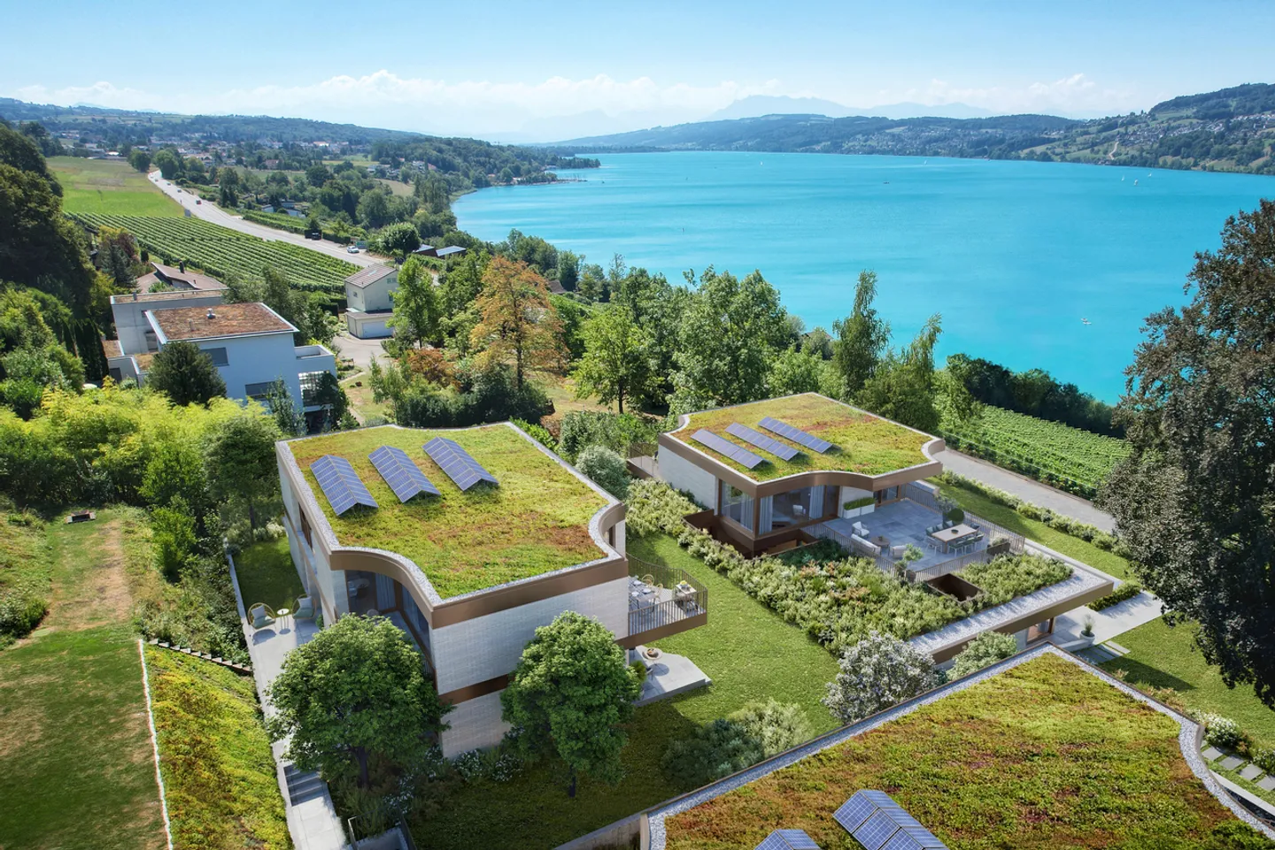 Villa A: Neubau-Villa mit Seeblick im Steuerparadies Seengen - Foto 2 von 9