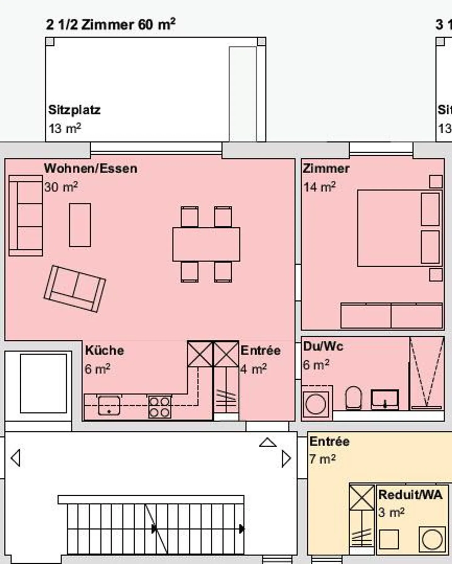 Beautiful and modern 2.5 room apartment with garden seating area - Photo 8 of 8