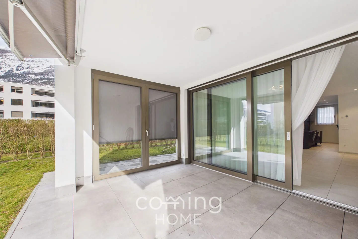 Moderno appartamento giardino di 4,5 stanze a Visp con vista sulle montagne - Foto 12 di 15