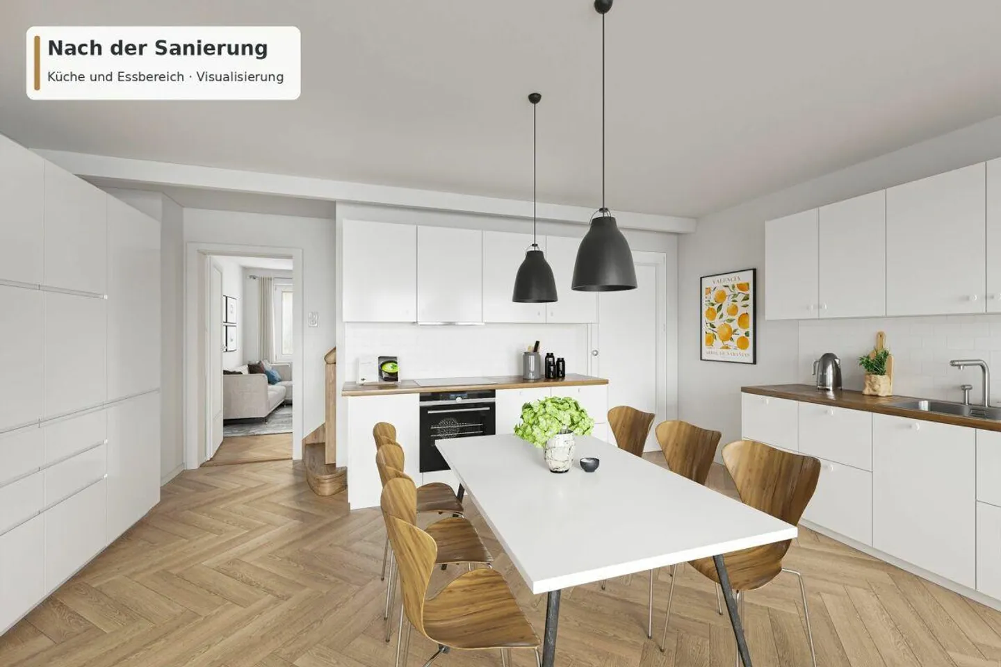 5.5-room terraced single-family house with large garden and existing building permit in Riehen - Photo 4 of 10