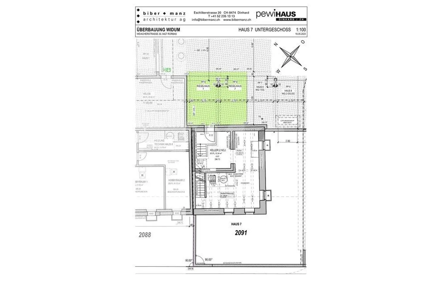 5.5-room detached house in the new building project "Smiledörfli Wydum Rorbas" - House 7 - Photo 3 of 13