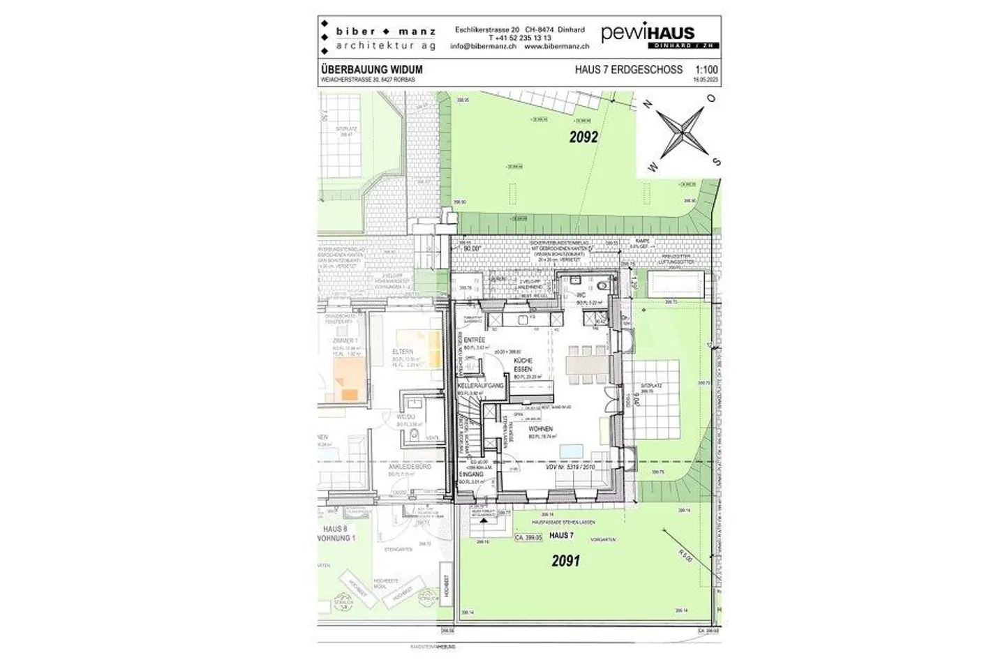 5.5-room detached house in the new building project "Smiledörfli Wydum Rorbas" - House 7 - Photo 4 of 13