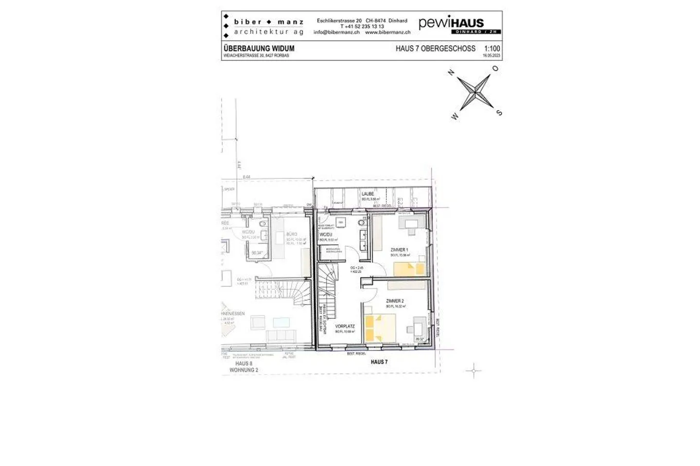 5.5-room detached house in the new building project "Smiledörfli Wydum Rorbas" - House 7 - Photo 5 of 13