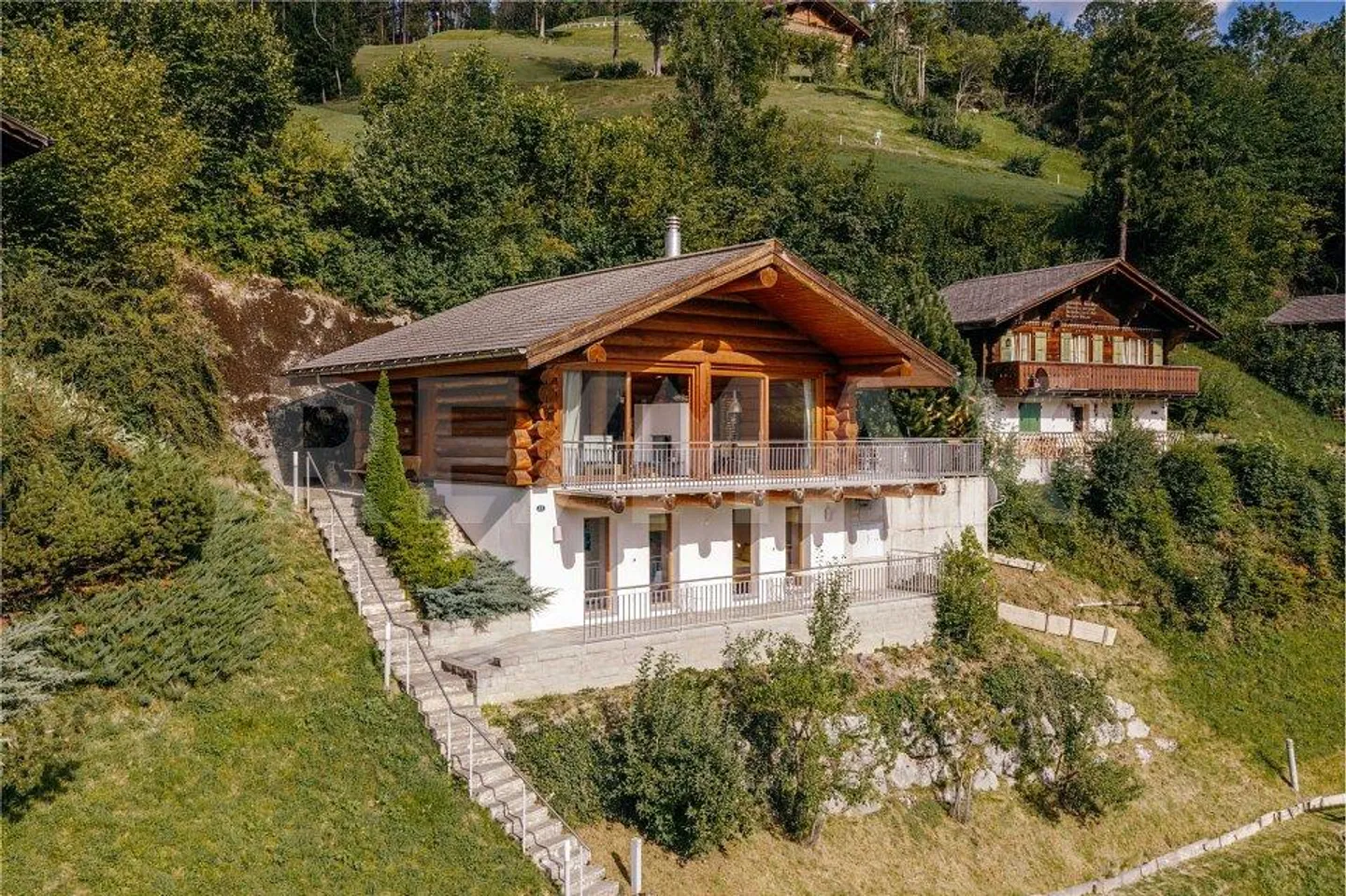 Charme alpin en rondins - Vivre avec vue à Lenk - Photo 3 sur 13