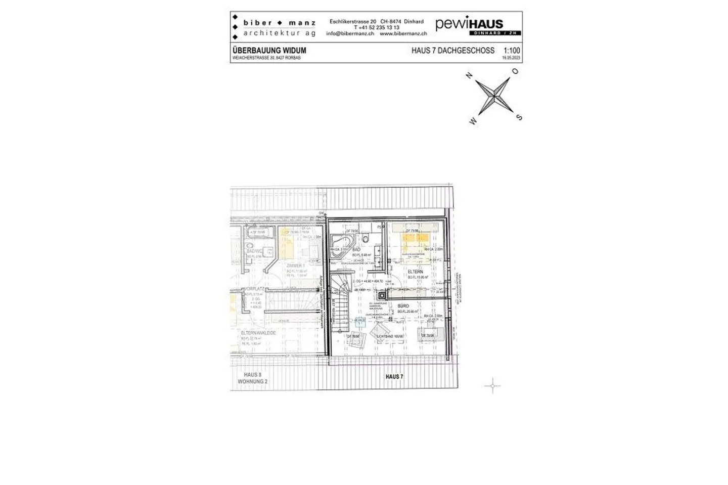 5.5-room detached house in the new building project "Smiledörfli Wydum Rorbas" - House 7 - Photo 6 of 13