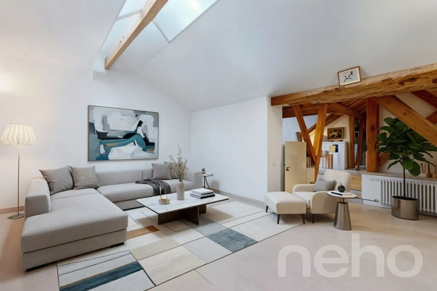 Prestigieux attique dans une maison historique rénovée - Photo 4 sur 12