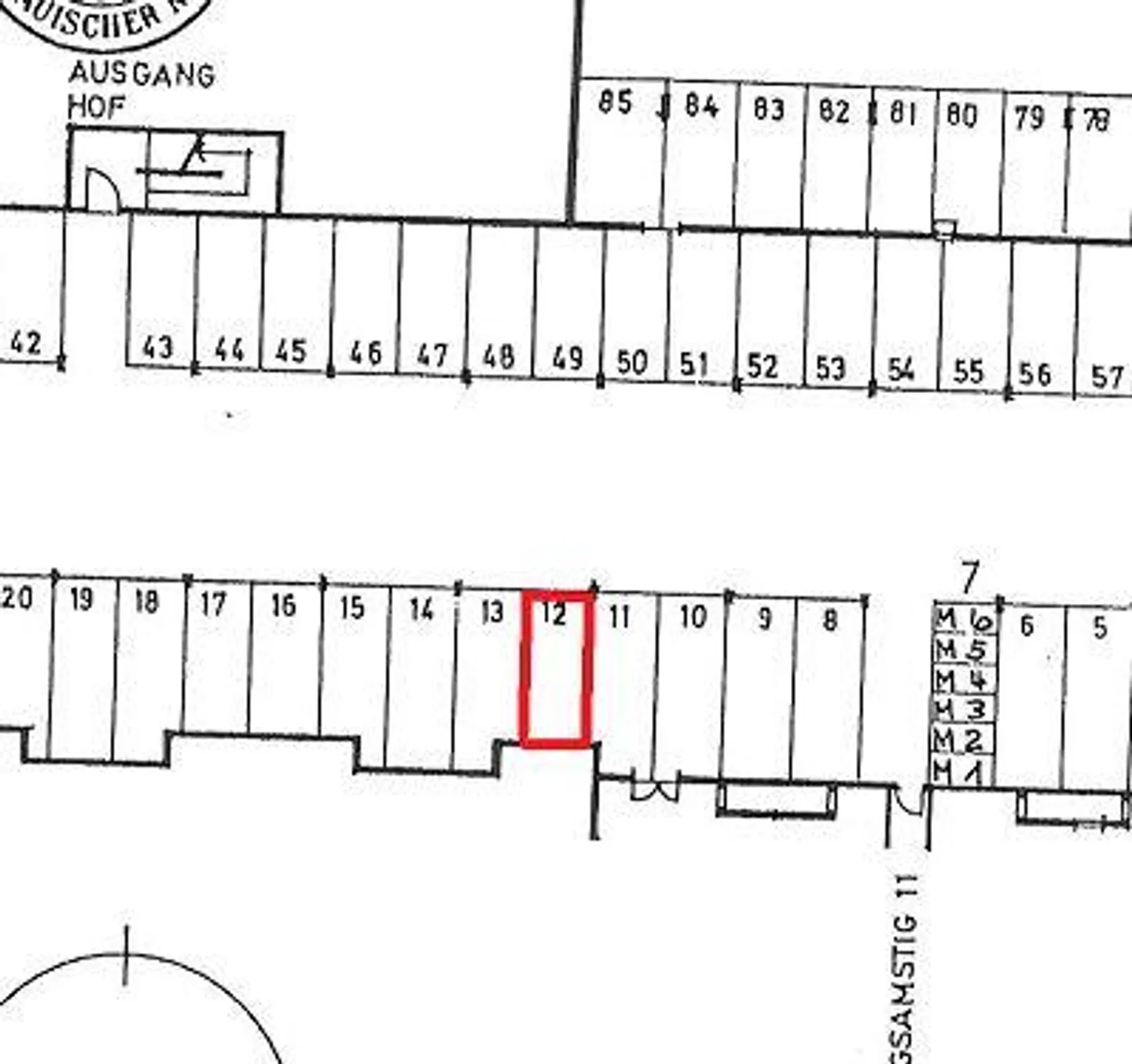 Tiefgaragenparkplatz in Lenzburg - Foto 4 von 4