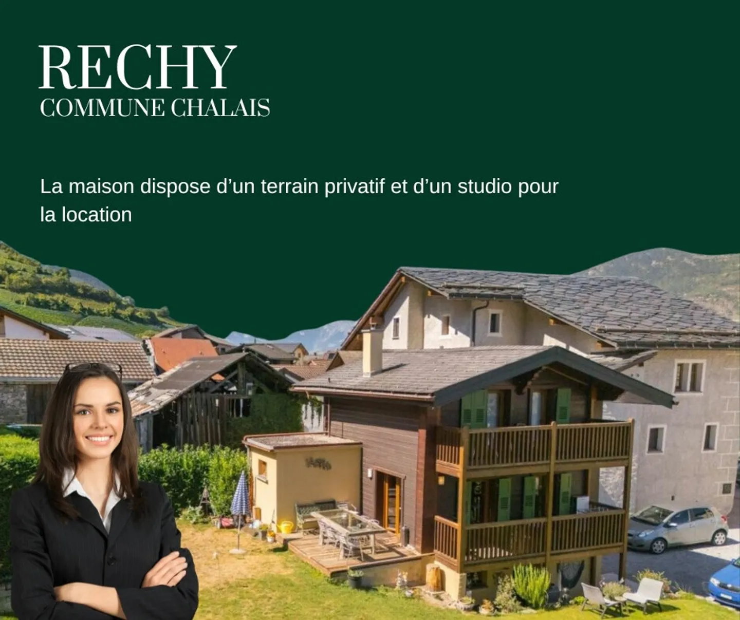 Haus im Zentrum von Réchy - Foto 1 von 7