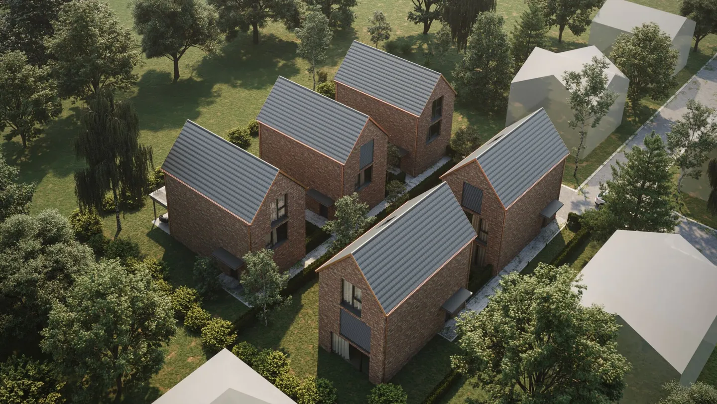 Projet autorisé de construire : 5,5 pièces maison neuve + 3 AEH - Maison 1 - Photo 1 sur 7