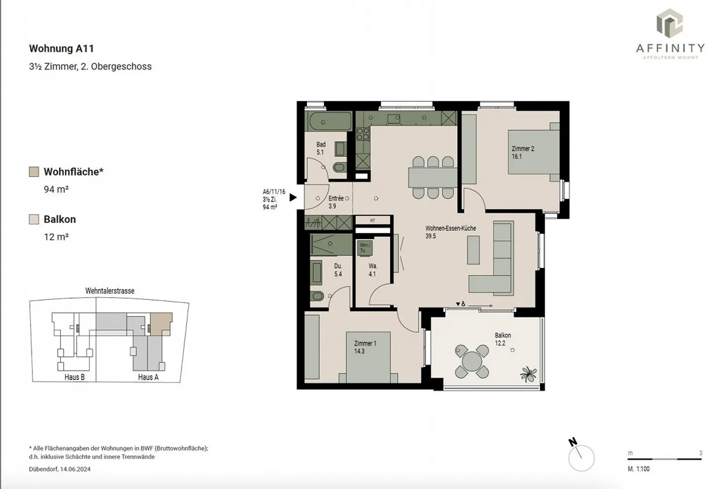 New 3.5-room apartment in the center of Zurich - Photo 6 of 6