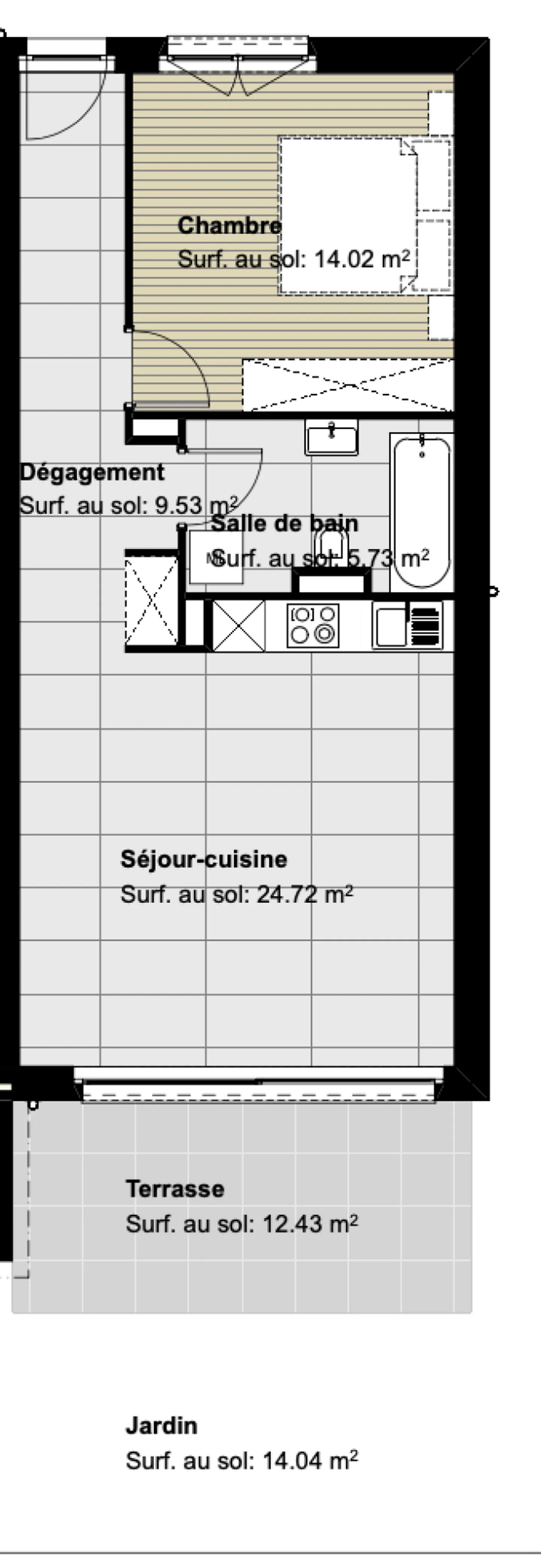 2.5 room apartment on the ground floor with large terrace - Photo 17 of 17