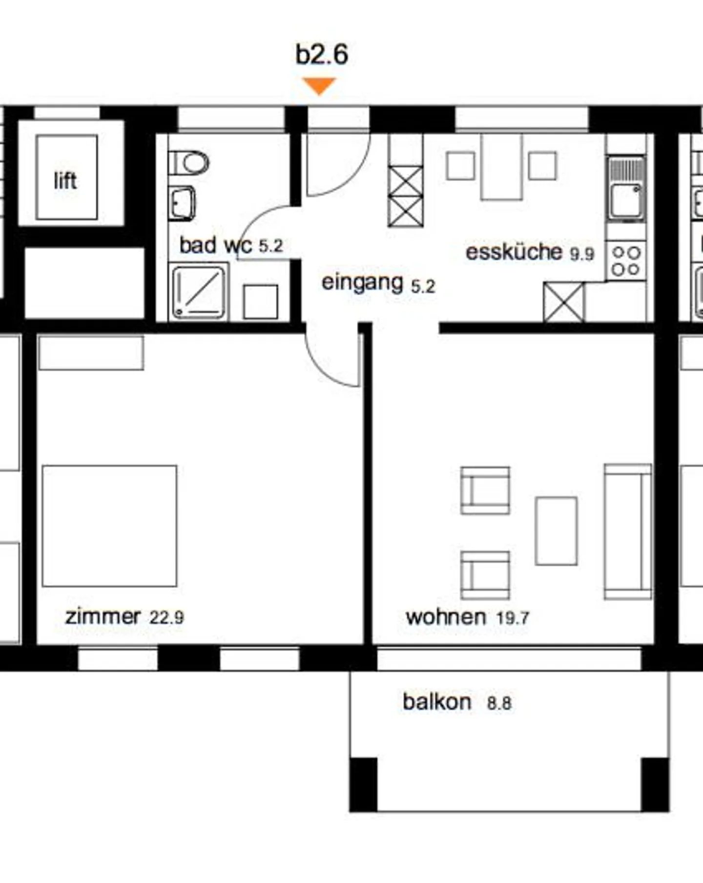 Appartamento singolo di alta qualità in posizione centrale - Foto 6 di 7