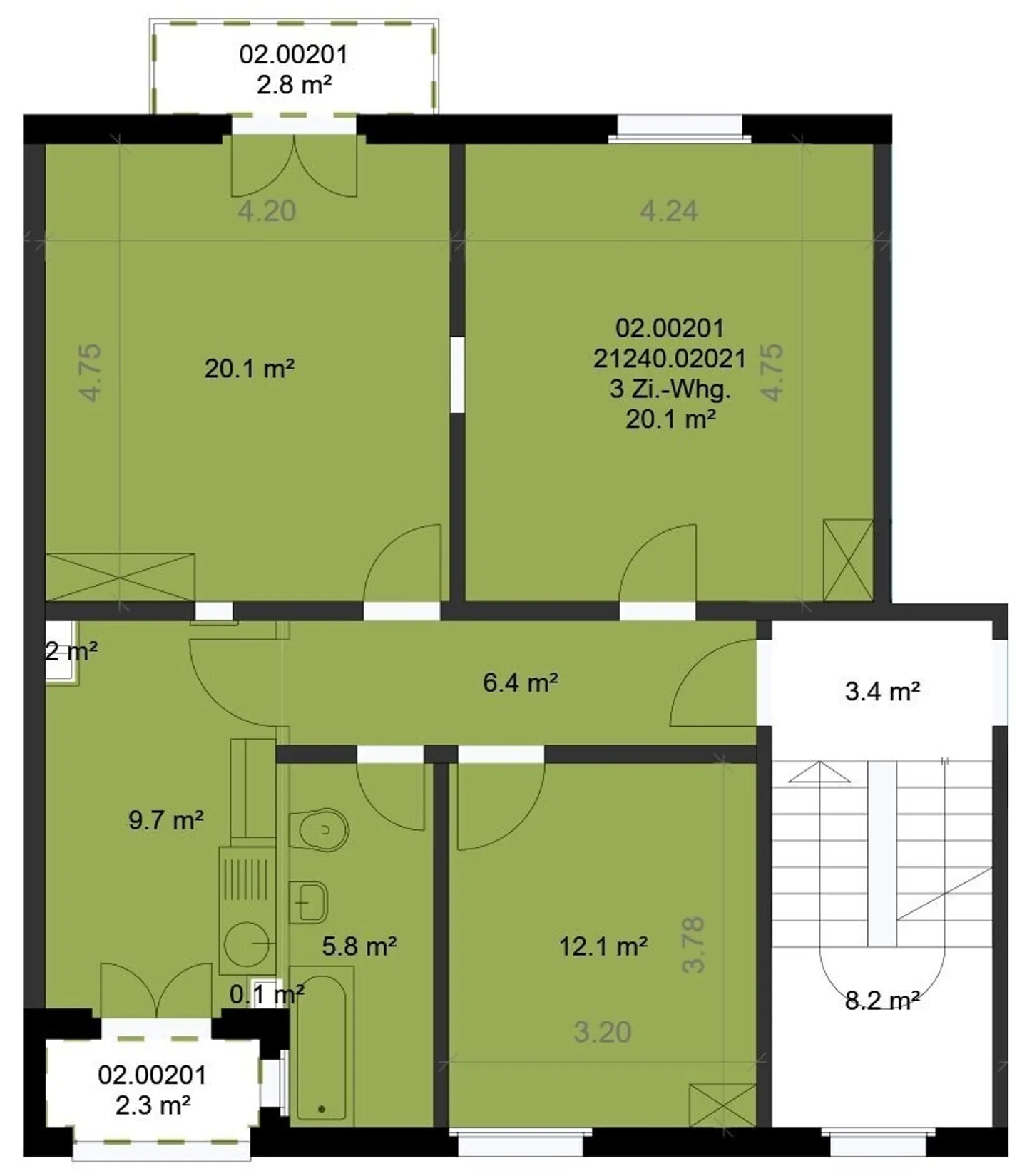 In the heart of Länggasse: 3-room apartment of 74 m² on the 2nd floor - Photo 10 of 10