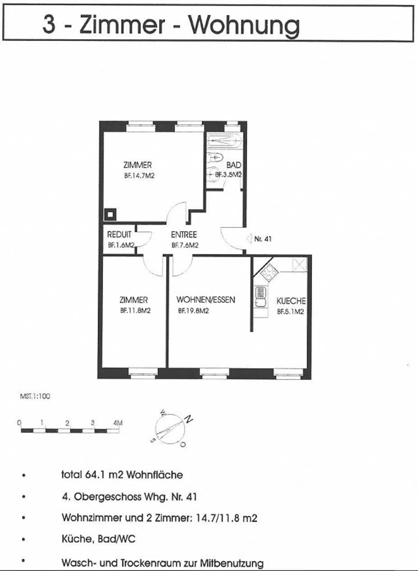 3.0 Room Apartment for Rent in Zurich District 5! - Photo 10 of 10