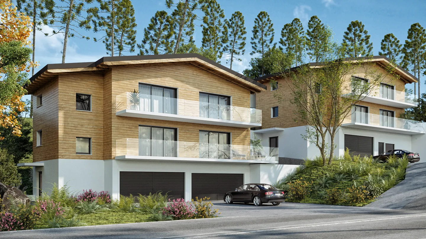 Élégant appartement de 4,5 pièces aux combles avec sous-sol et double garage. - Photo 1 sur 17