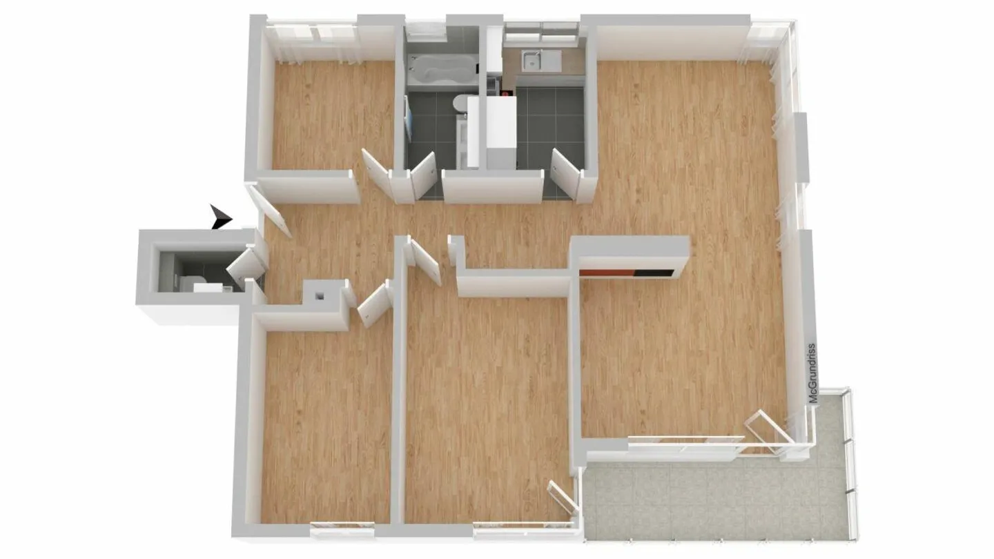 Renovierte Wohnung in ruhiger Lage - Foto 12 von 13