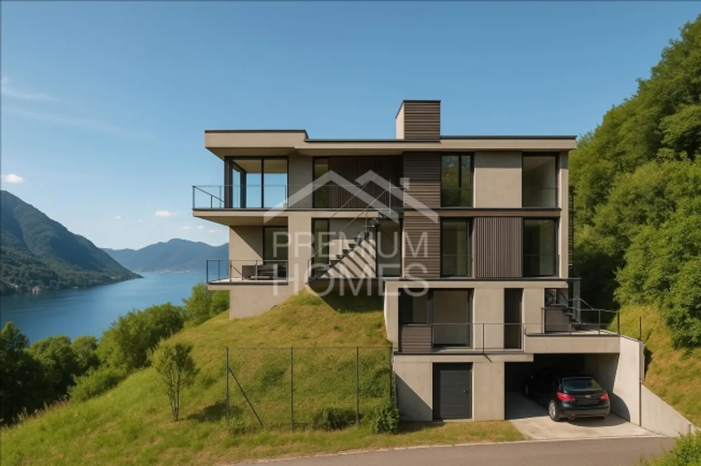 «Progetto casa unifamiliare sul lago di Lugano» - Foto 2 di 3