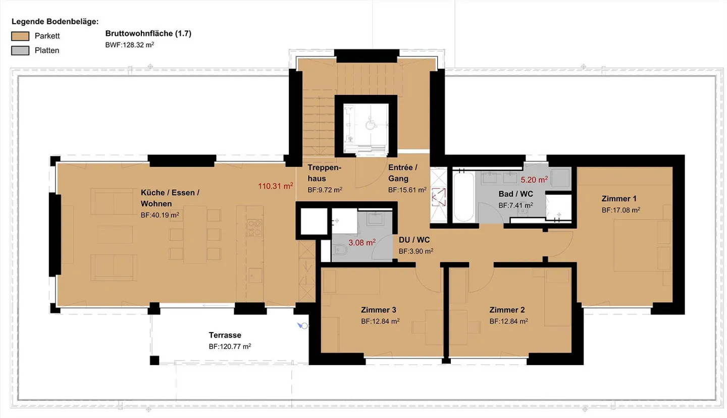 Appartement en Attique au Standard de Propriété - Photo 12 sur 12