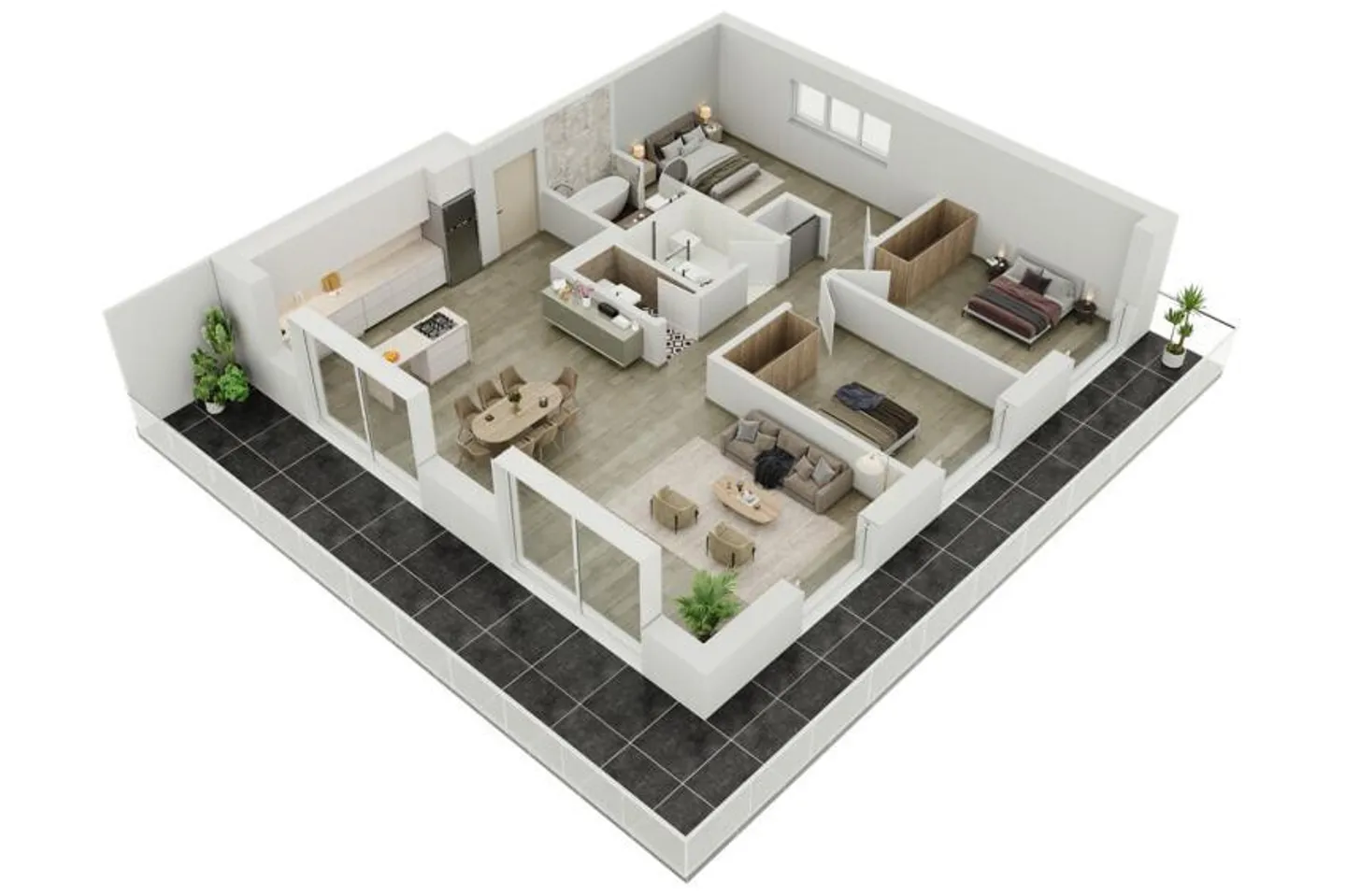 Più di 2 lotti disponibili! Magnifico appartamento di 4,5 locali con giardino - Foto 4 di 6