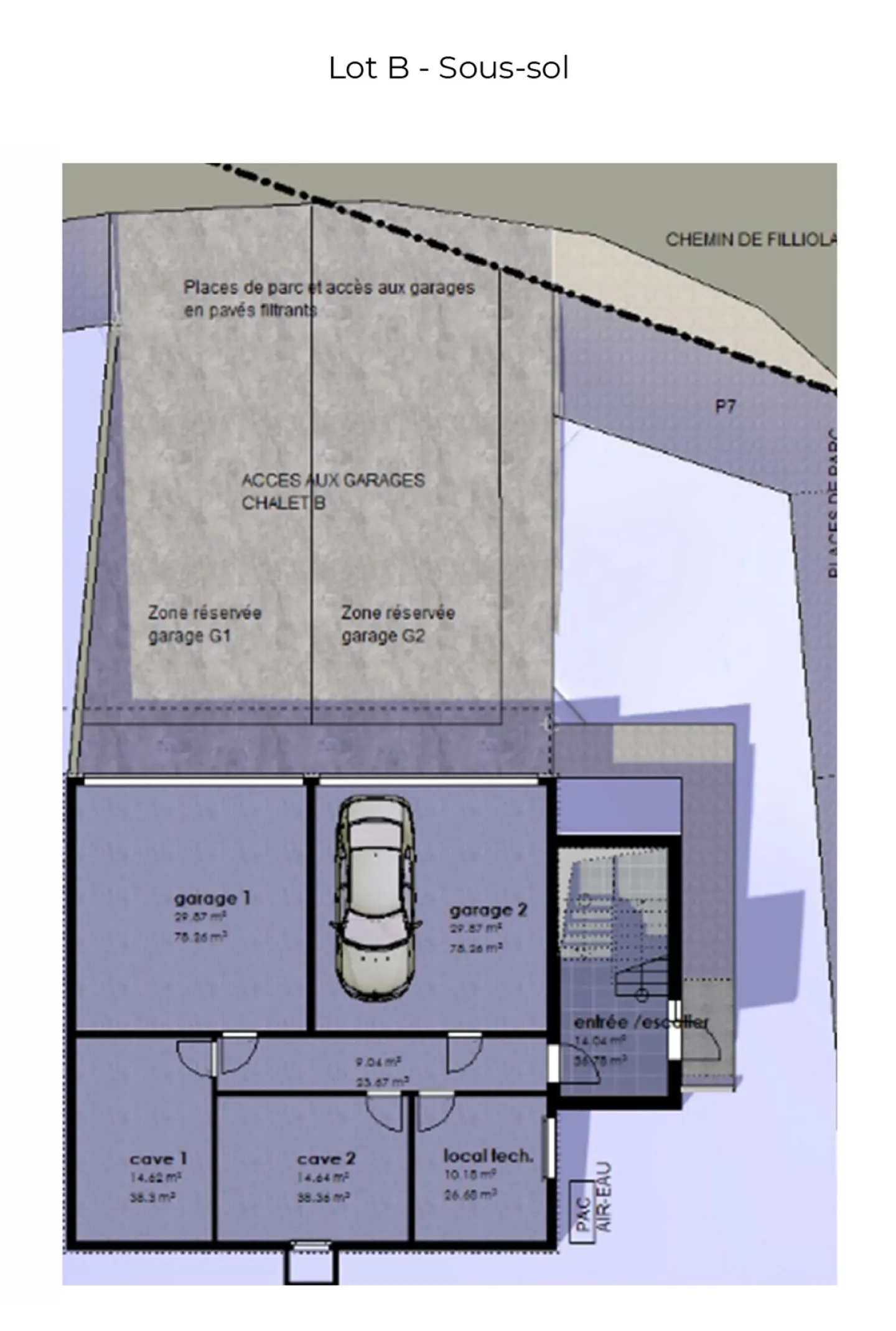 Élégant appartement de 4,5 pièces aux combles avec sous-sol et double garage. - Photo 15 sur 17