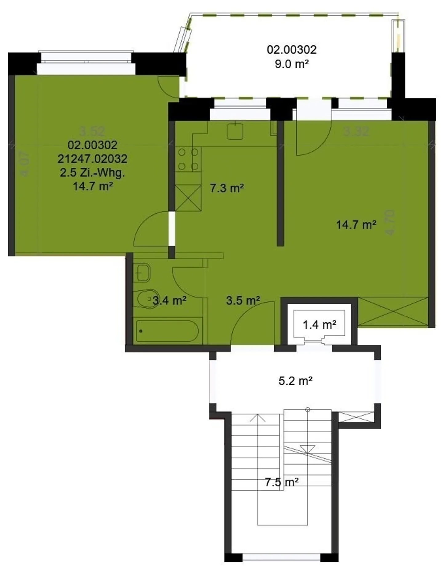 Appartement moderne avec balcon - Photo 7 sur 7