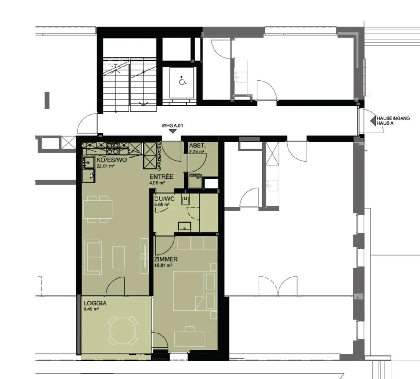 Nouvelle construction "Emseren" - Recherche d'un nouveau locataire pour un nouvel appartement de 2,5 pièces - Photo 5 sur 6