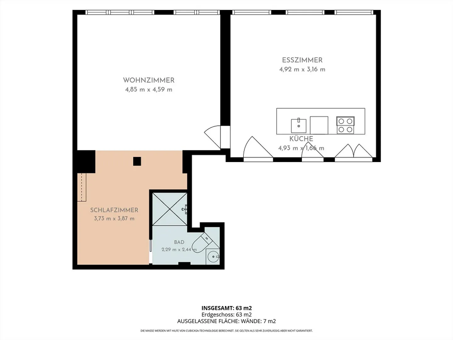 Appartement meublé 2,5 pièces : Charme de la vieille ville à Altstätten - Photo 13 sur 13