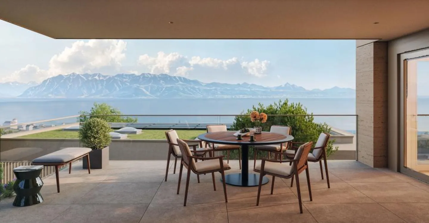 LUTRY – Außergewöhnliche Adresse: 4 Zimmer mit atemberaubendem Blick auf den Genfersee - Foto 1 von 13