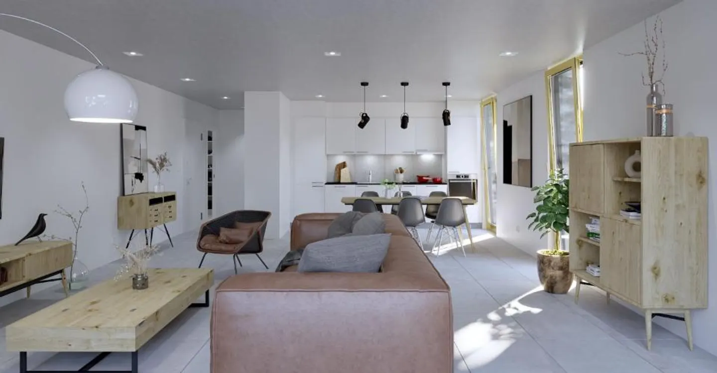 Appartement 3,5 pcs dans un cadre verdoyant - Photo 3 sur 6